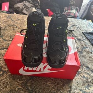 New Nike Air Max Uptempo Sneakers Black/Volt Size 13